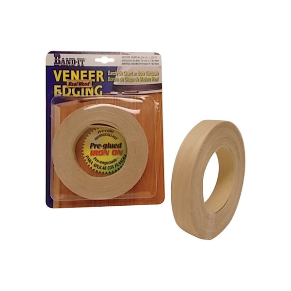 Band-It Band-It 0.75 in. W X 25 ft. L Prefinished White Birch Wood Veneer Edge Banding 34250 - main